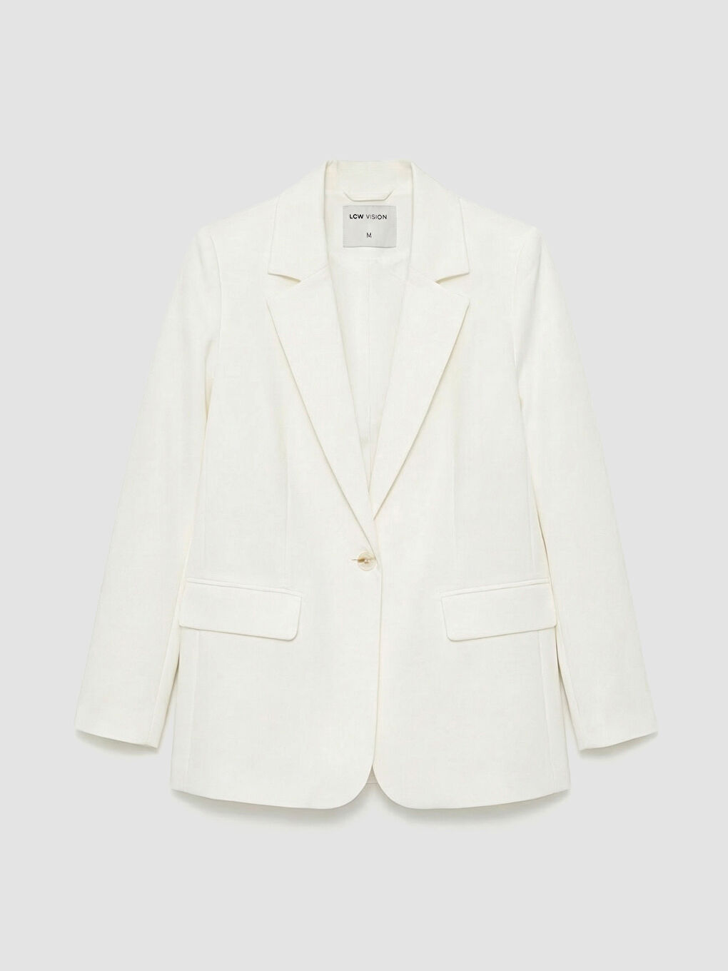 Keten Karışımlı Kadın Blazer Ceket-5