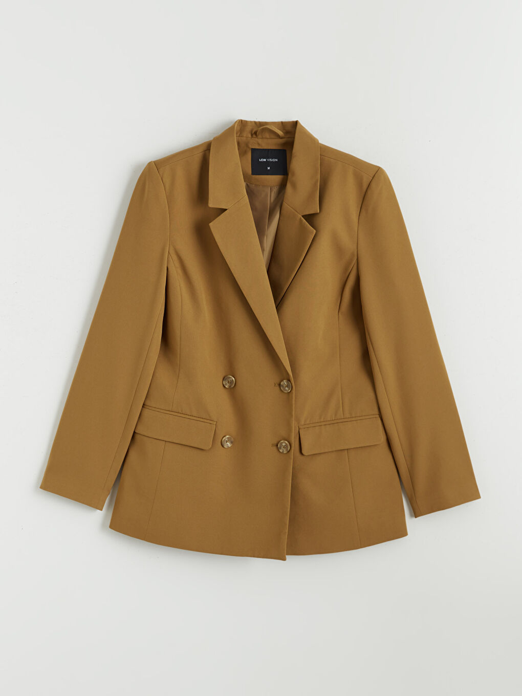 Ženski sako od krepa sa preklopom na prednjoj strani-4