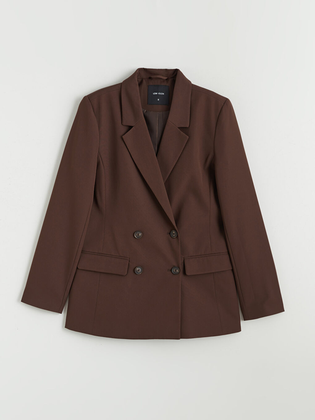 Women's Crepe Blazer Jacket with a Wrap Collar-5
