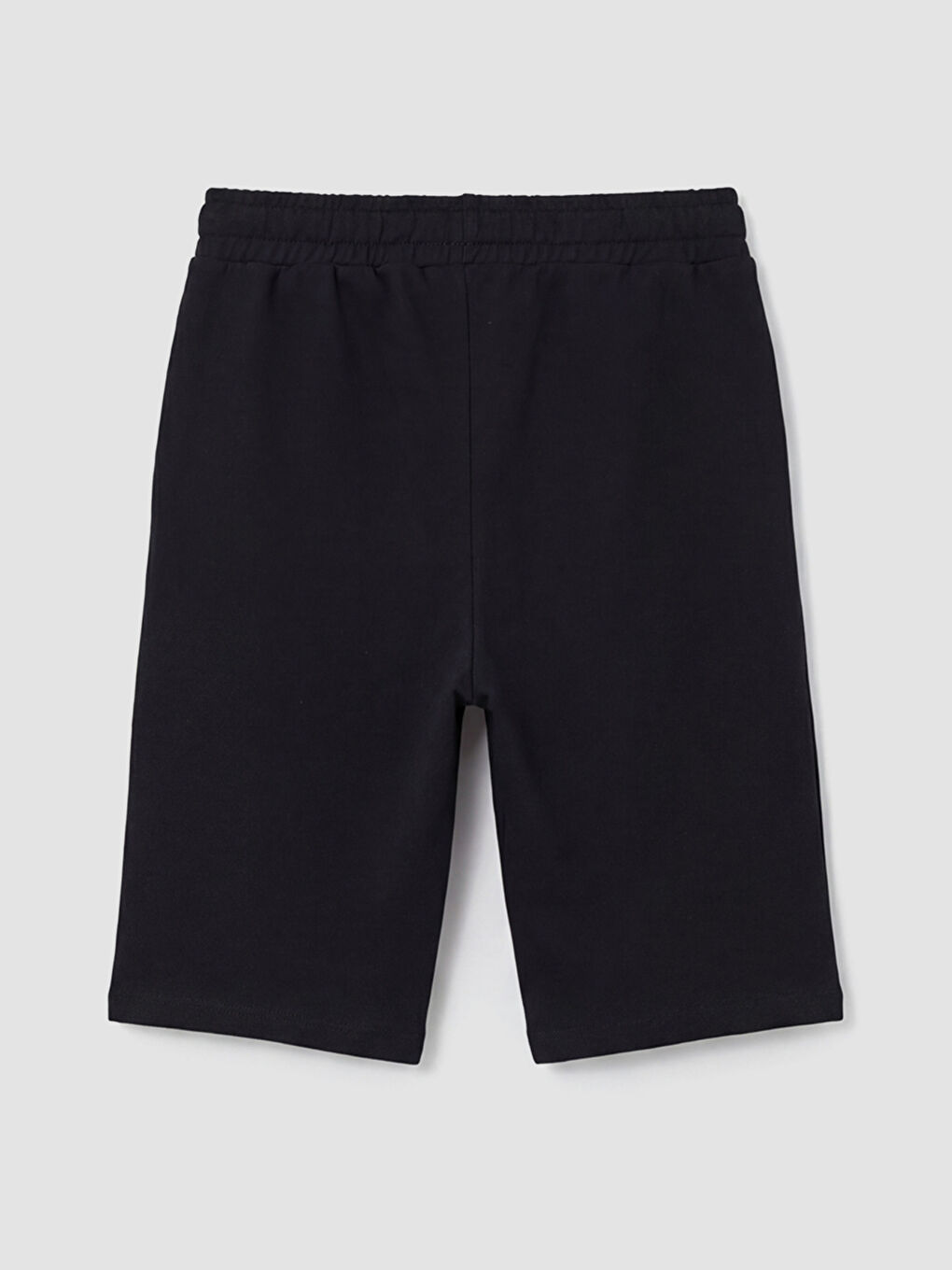 Siyah Beli Lastikli Erkek Çocuk Şort-1