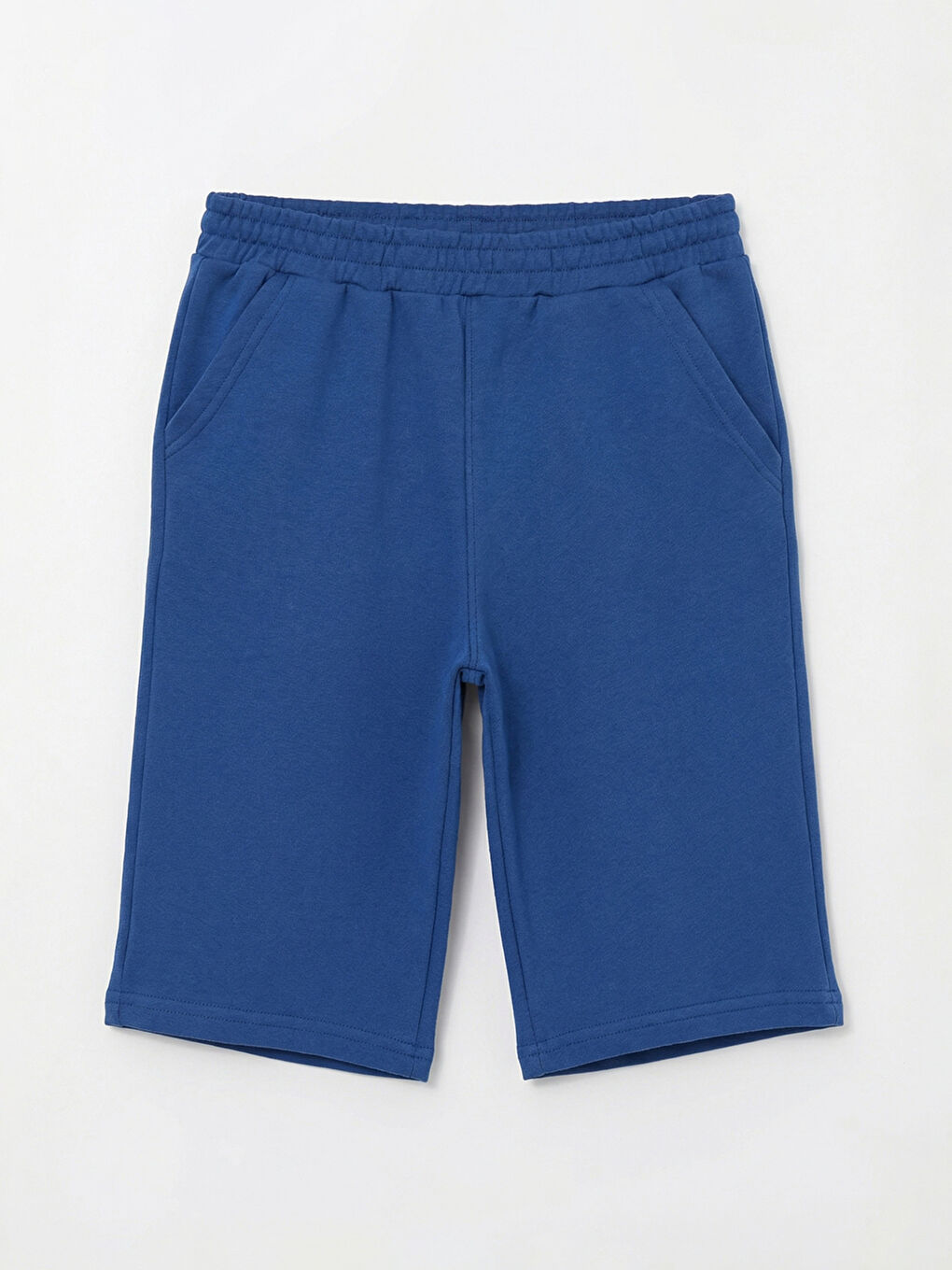 İndigo Beli Lastikli Erkek Çocuk Şort