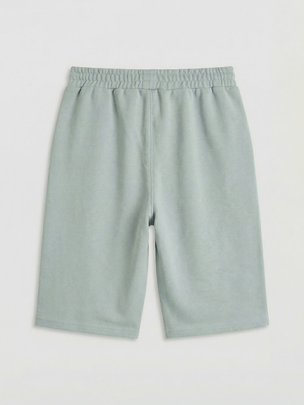 Gri Beli Lastikli Erkek Çocuk Şort-1