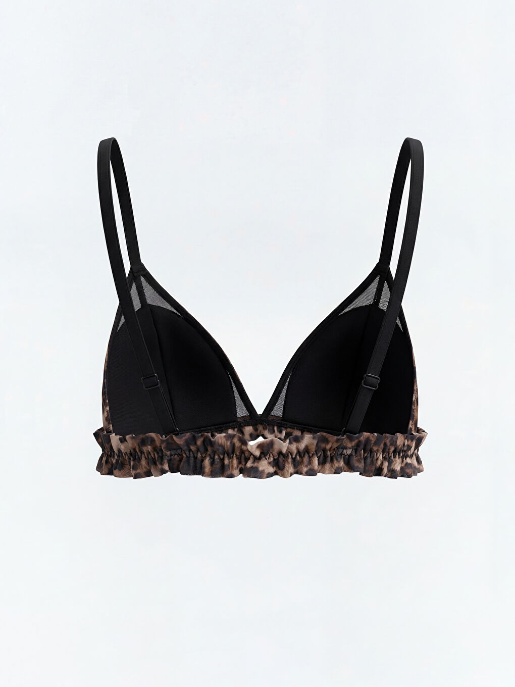 Non-Wired Non Padded Leopard Print Fancy Bralette-1