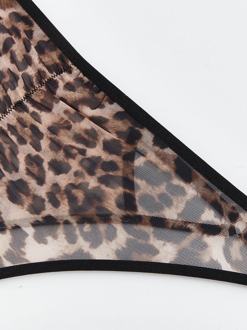 Kahverengi Leopar Desenli Fantezi Brazilian Külot-2