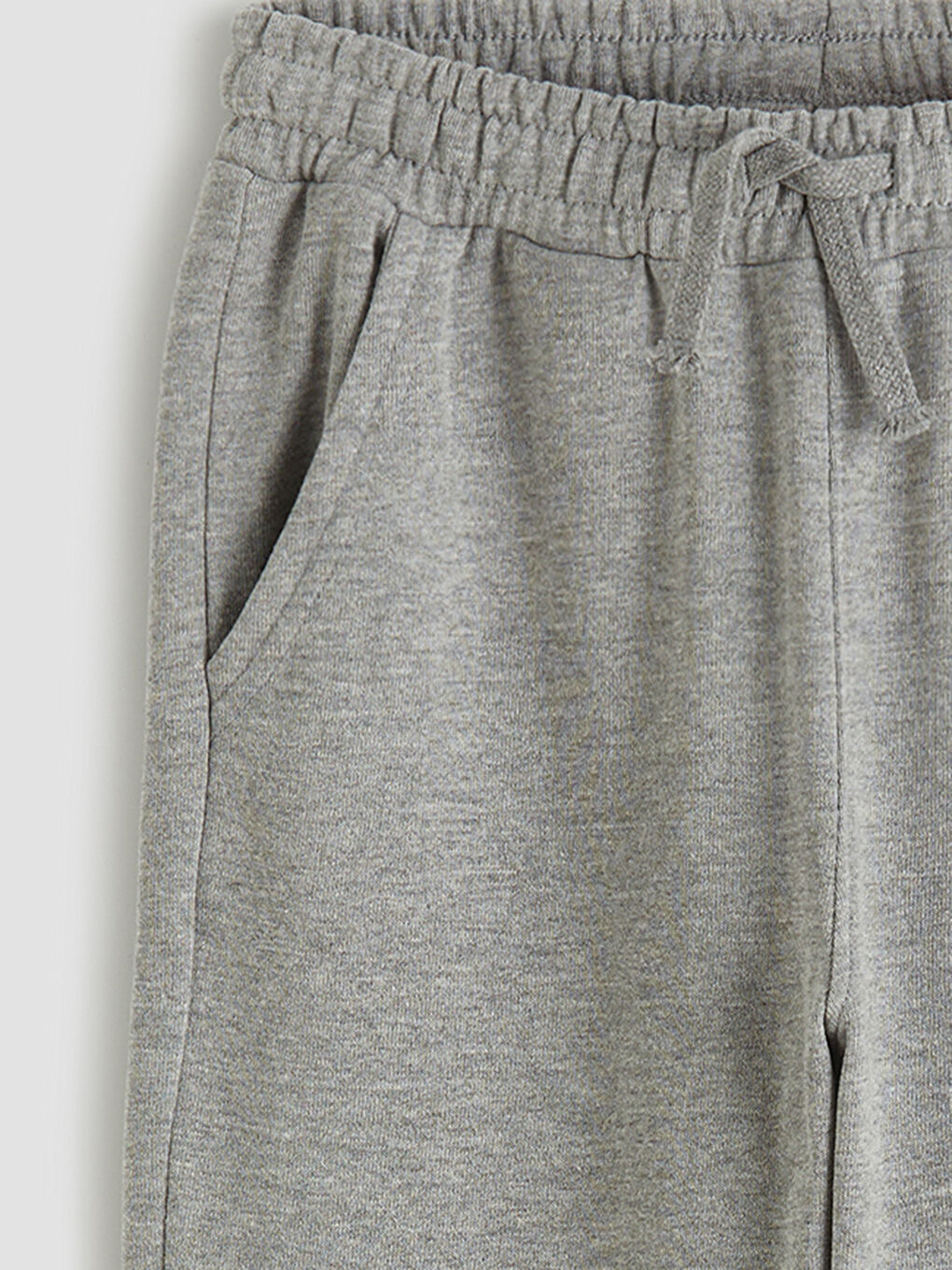Gri Beli Lastikli Erkek Çocuk Jogger Eşofman Altı-2