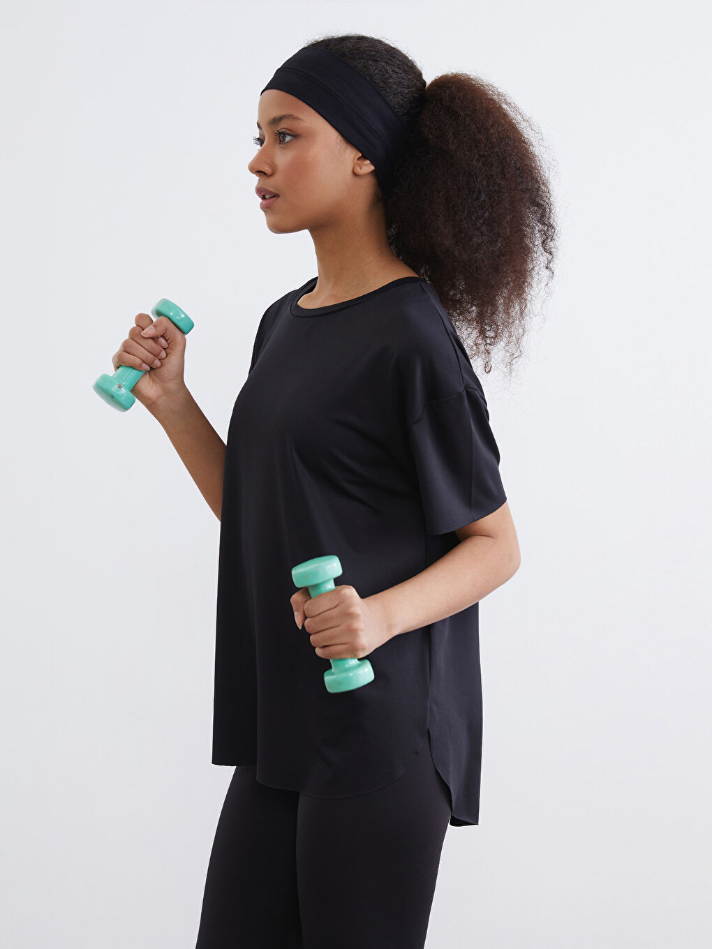 Women's Oversized Crew Neck Sports T-Shirt