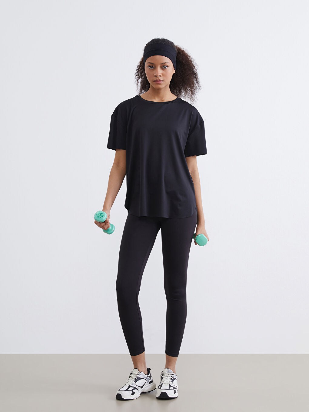 Women's Oversized Crew Neck Sports T-Shirt-1