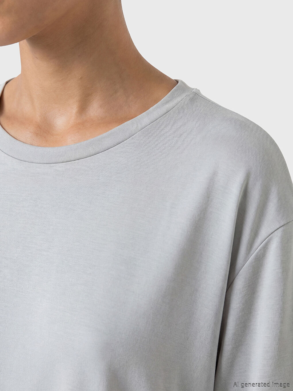Crew Neck Oversize Women's Sports T-Shirt-2
