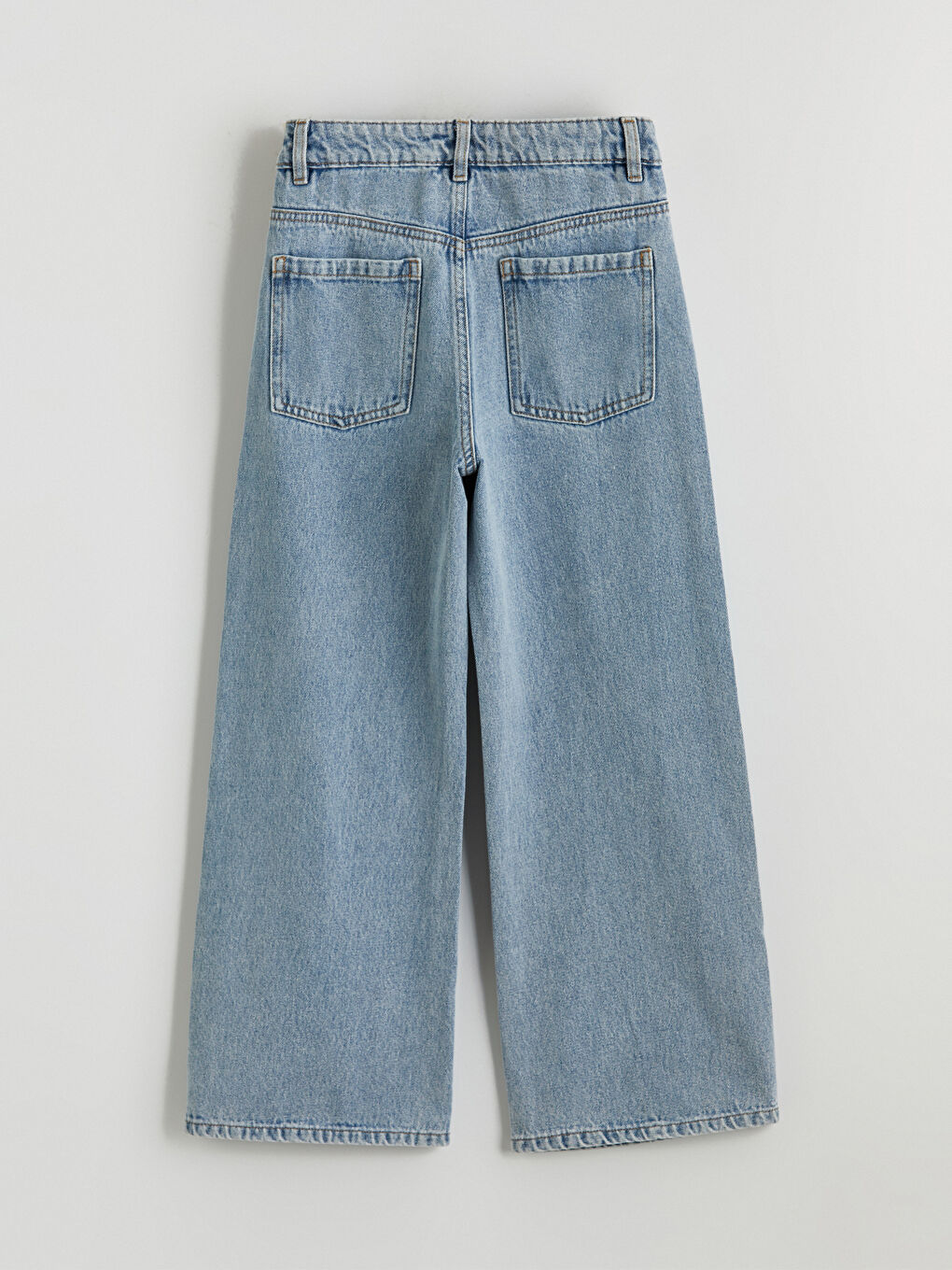 Dečije široke farmerke sa širokim nogavicama-3