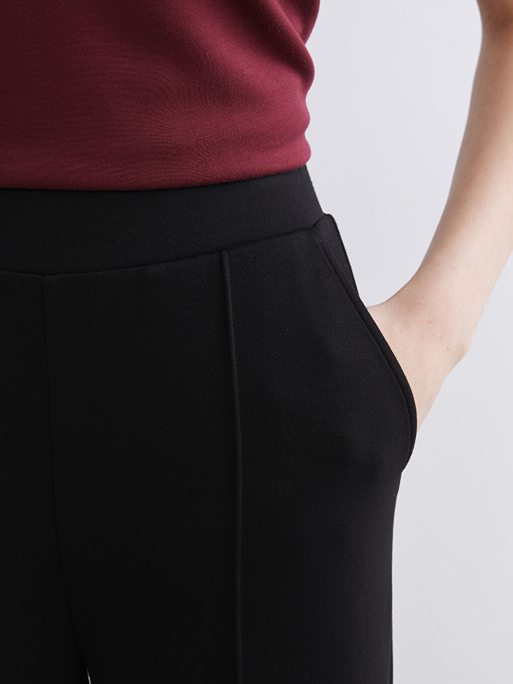 Женщины Черный Брюки‑джоггеры-2