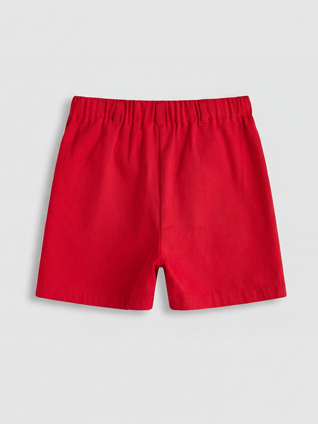 Kırmızı Kız Çocuk Gabardin Şort Etek-1