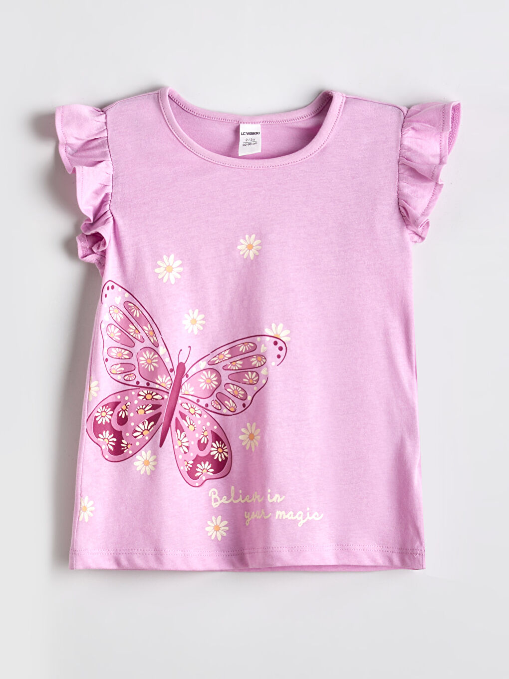 Девочки Лиловый Футболка