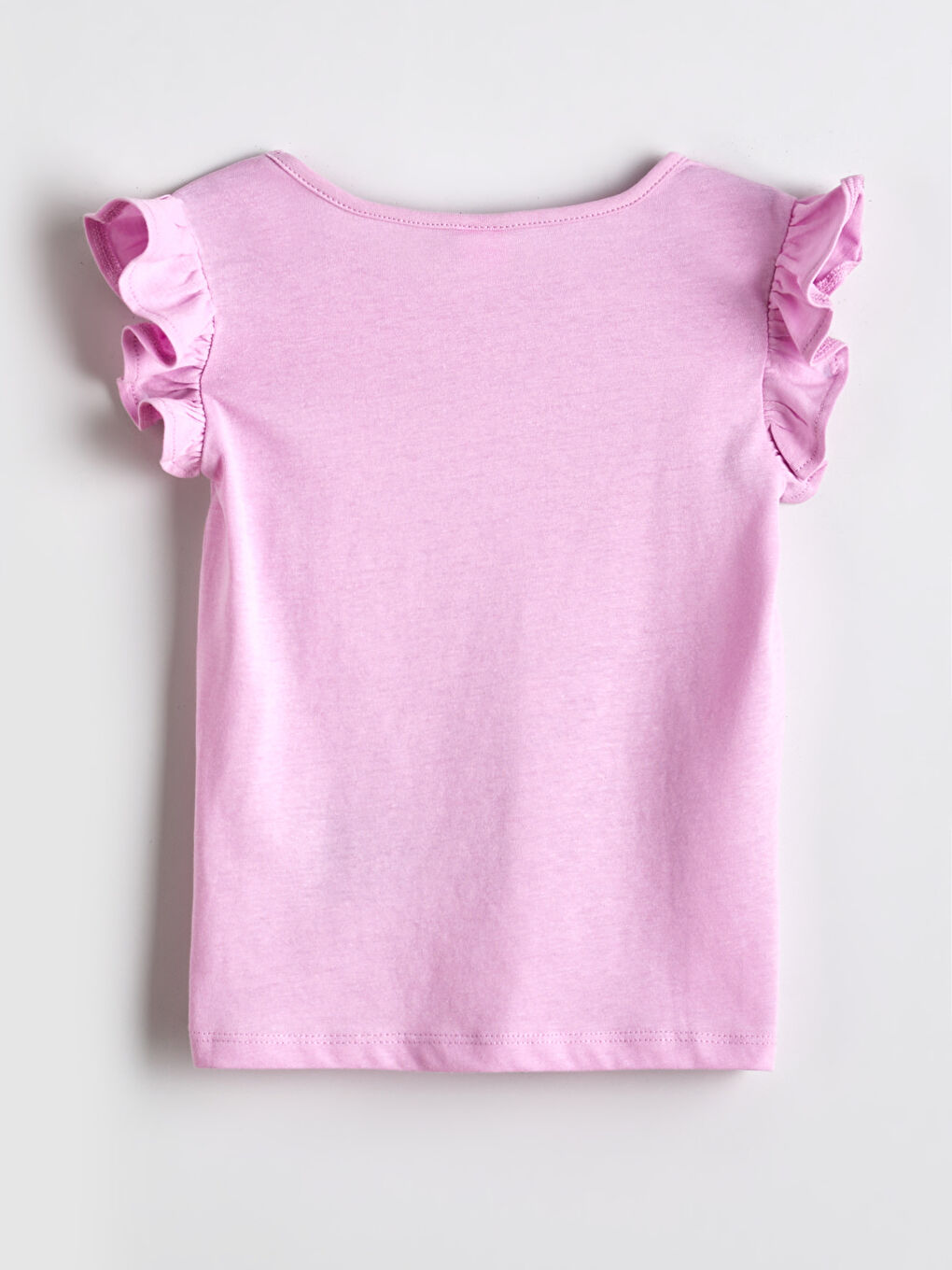 Девочки Лиловый Футболка-1