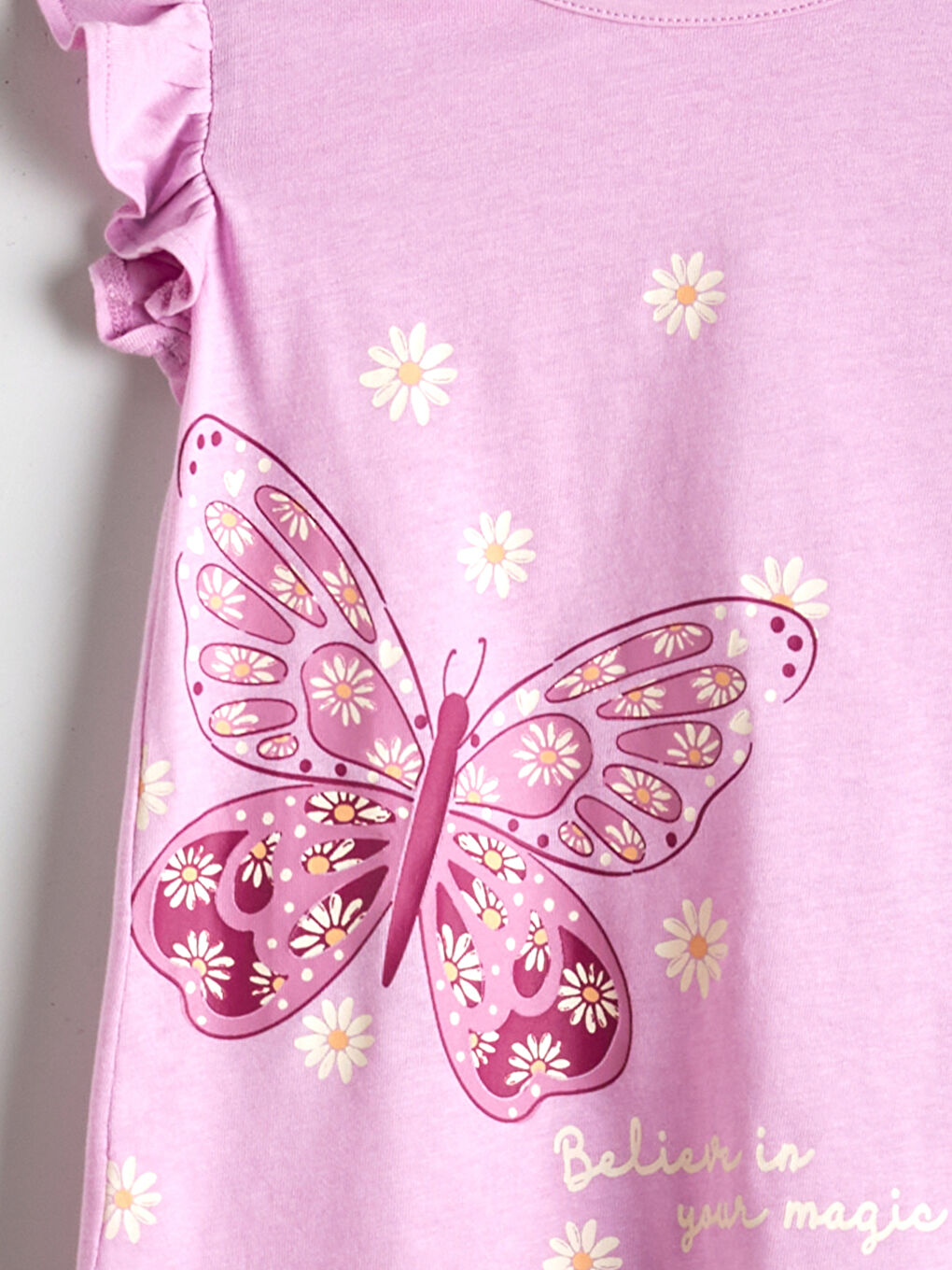 Девочки Лиловый Футболка-2