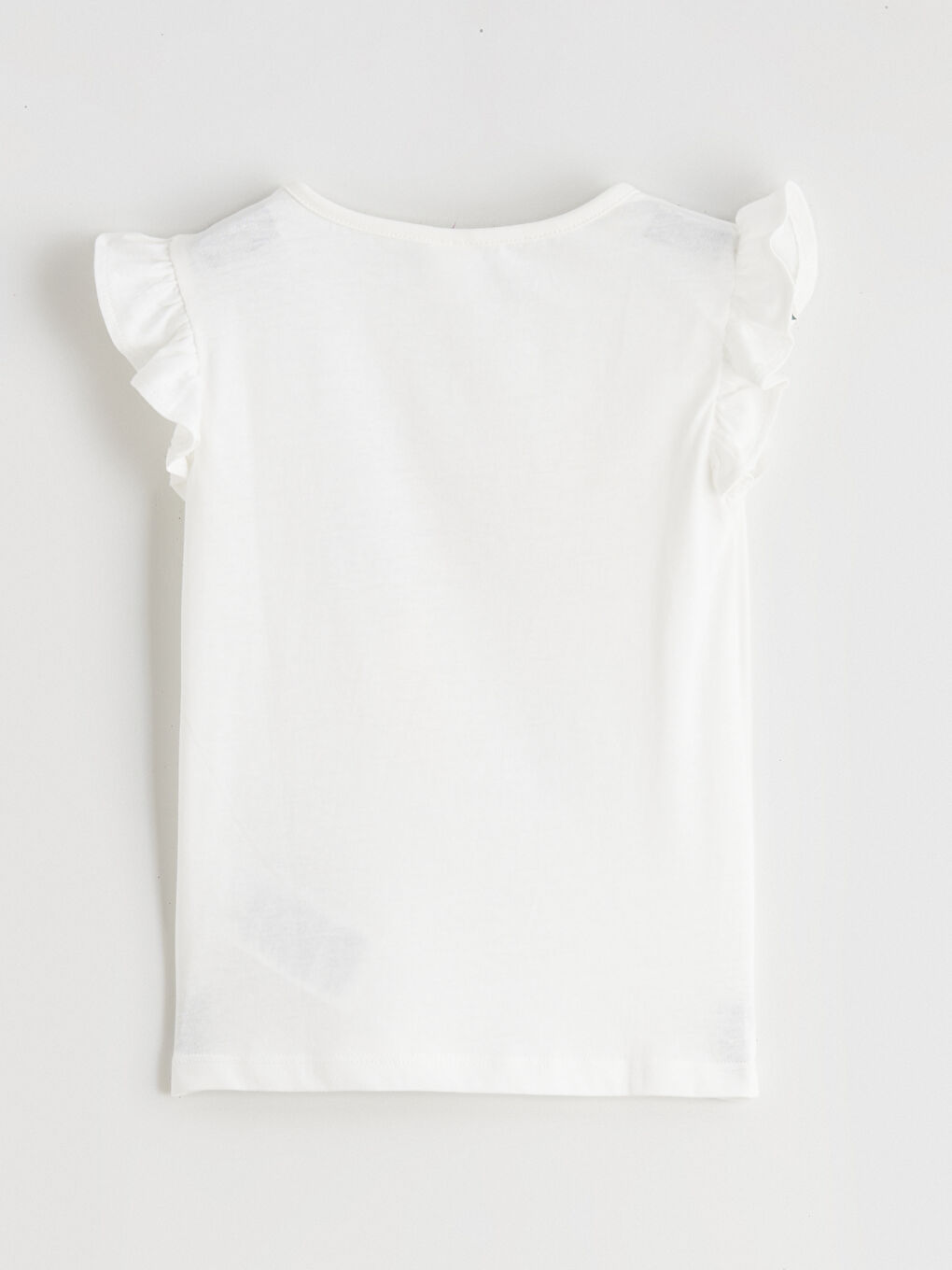 Dečija majica sa volanima i printom mašne-2