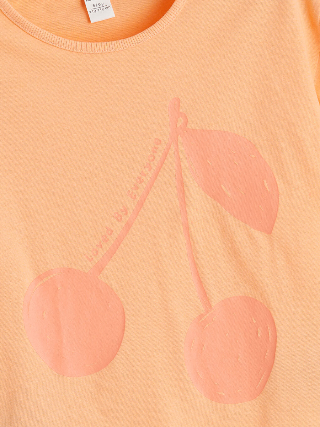 Девочки Коралловый Футболка-1