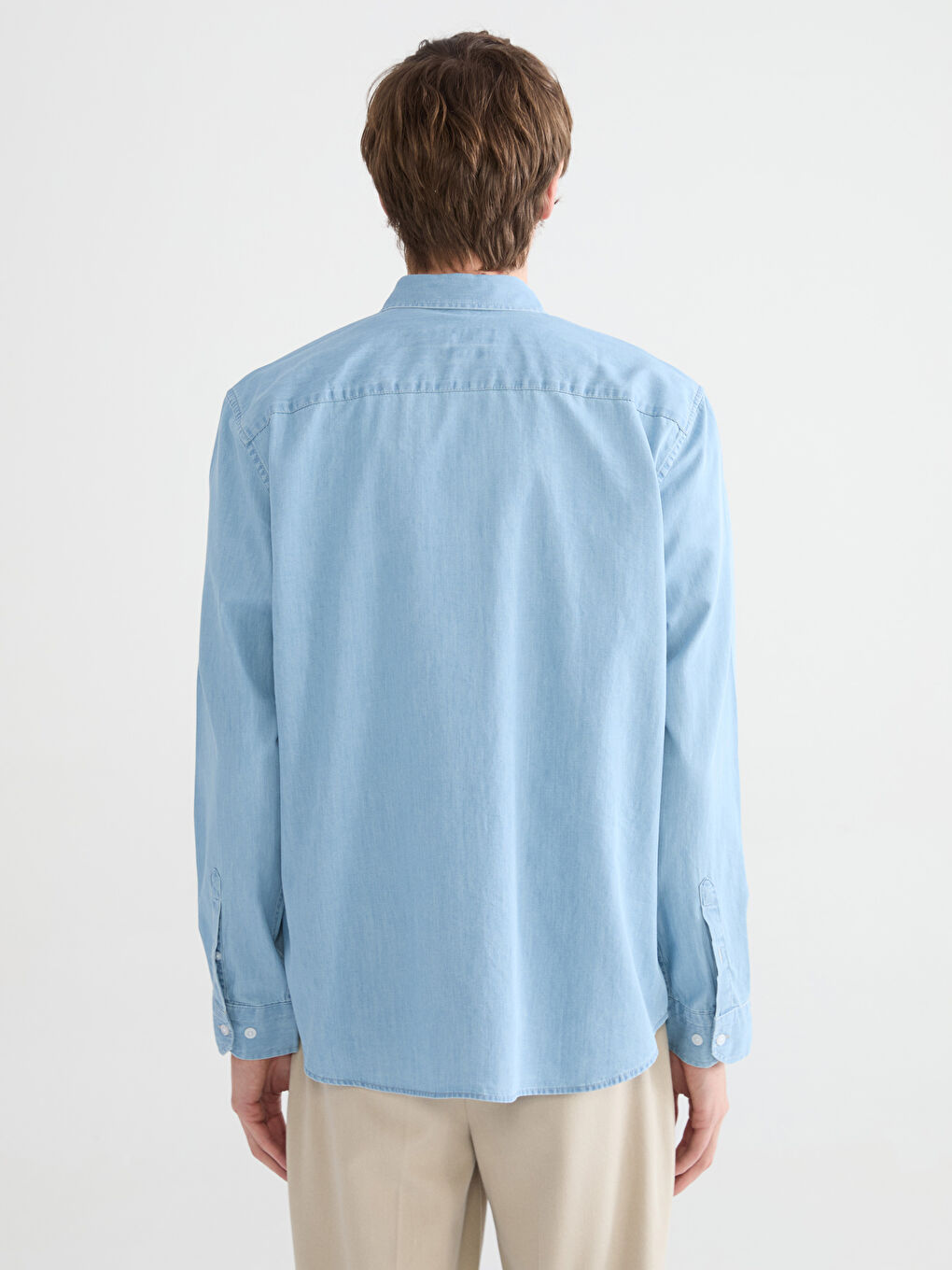 Mavi Regular Fit Gabardin Erkek Gömlek-3