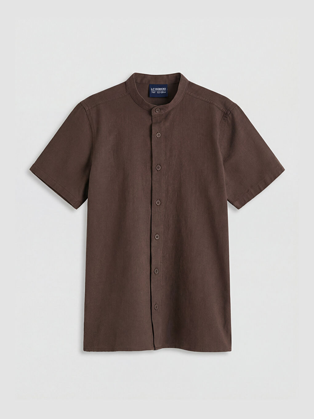 Kahverengi Hakim Yaka Erkek Çocuk Gömlek