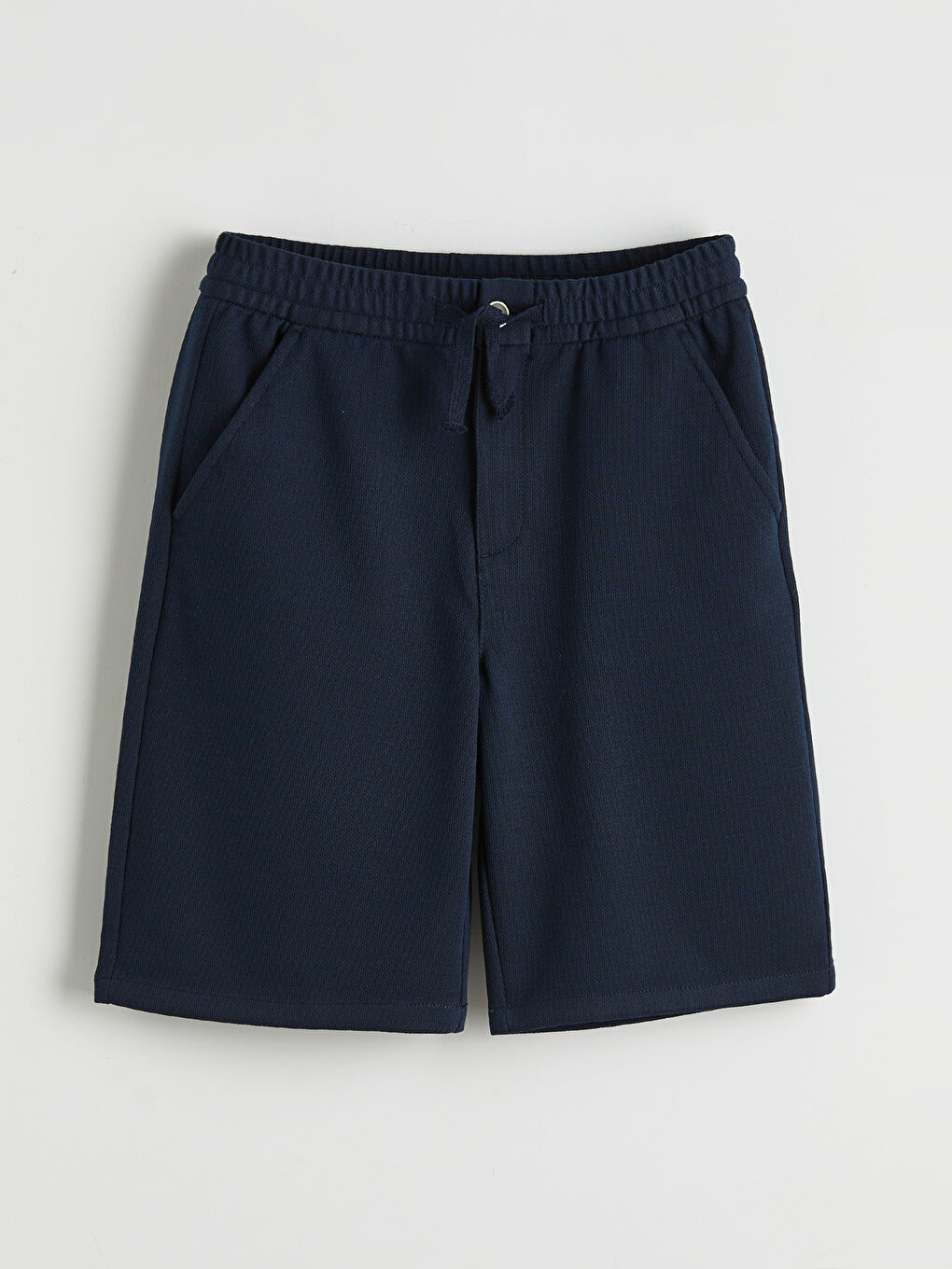 Lacivert Beli Lastikli Erkek Çocuk Şort