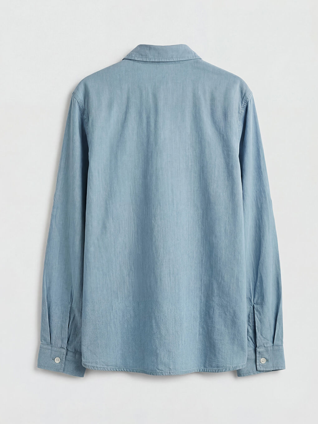 Mavi Uzun Kollu Erkek Çocuk Poplin Gömlek-1