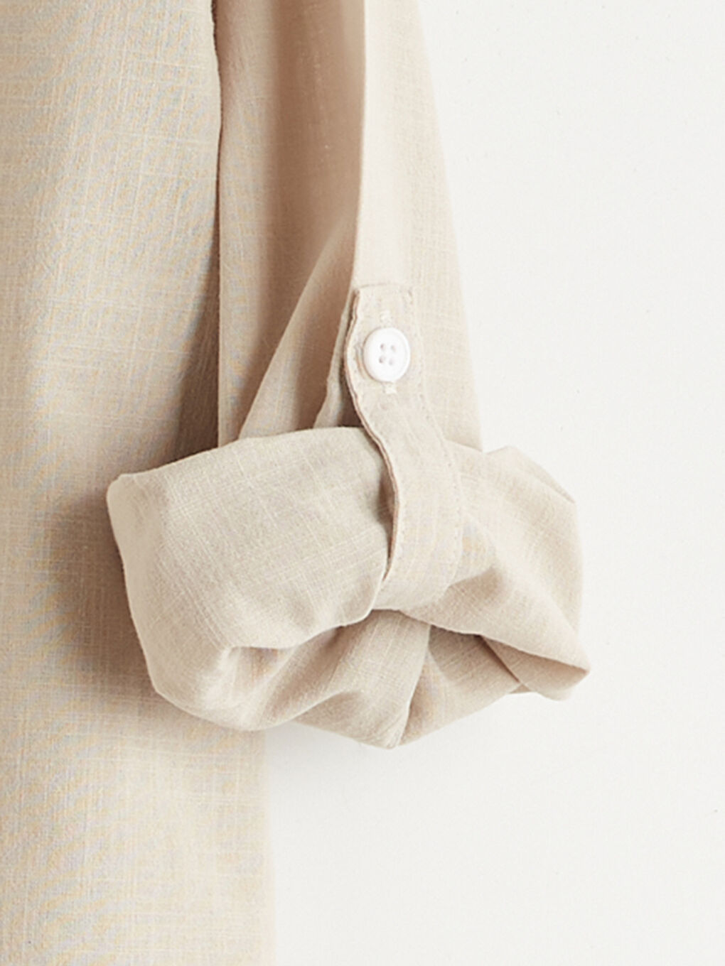 Haki Uzun Kollu Erkek Çocuk Poplin Gömlek-2