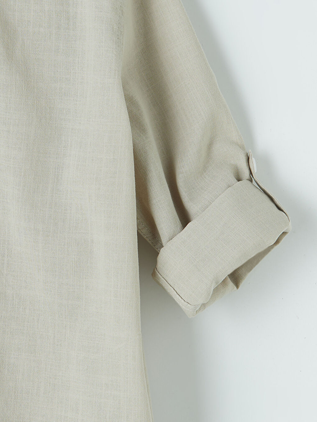 Haki Uzun Kollu Erkek Çocuk Poplin Gömlek-3