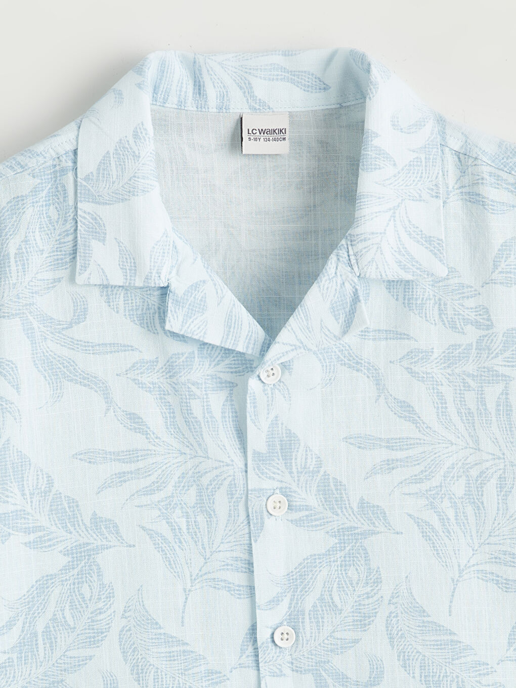 Mavi Desenli Erkek Çocuk Gömlek-1