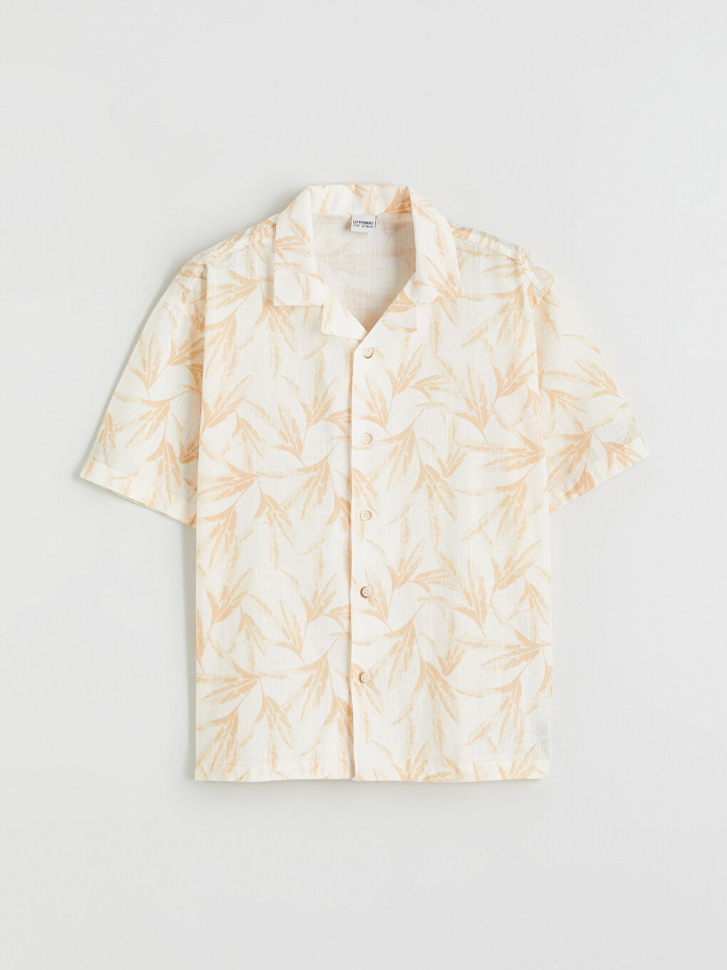 Bej Desenli Erkek Çocuk Gömlek