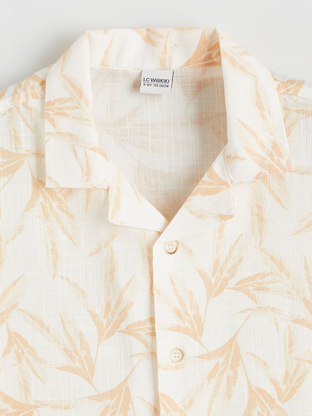 Bej Desenli Erkek Çocuk Gömlek-1