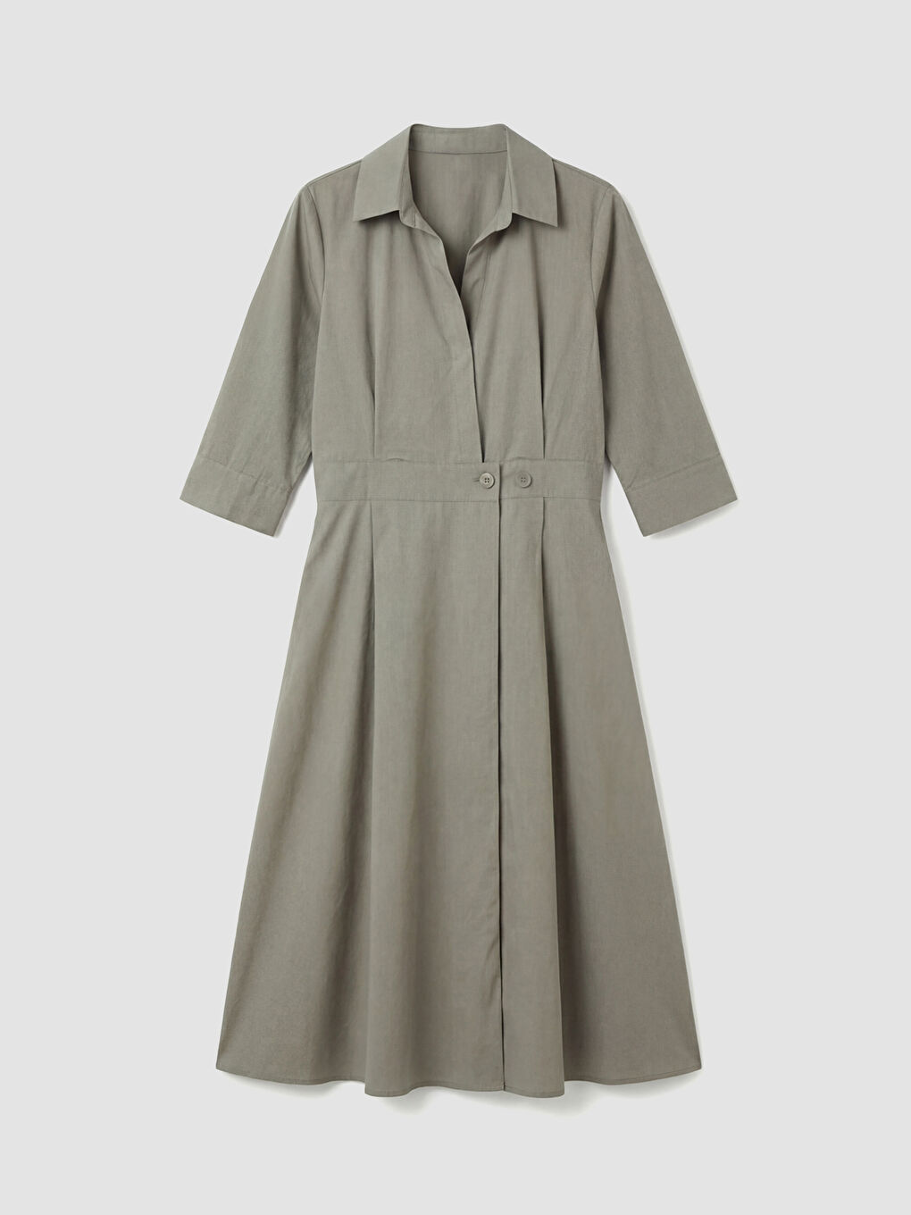 Φόρεμα με Κολάρο Ποπλίνα-4