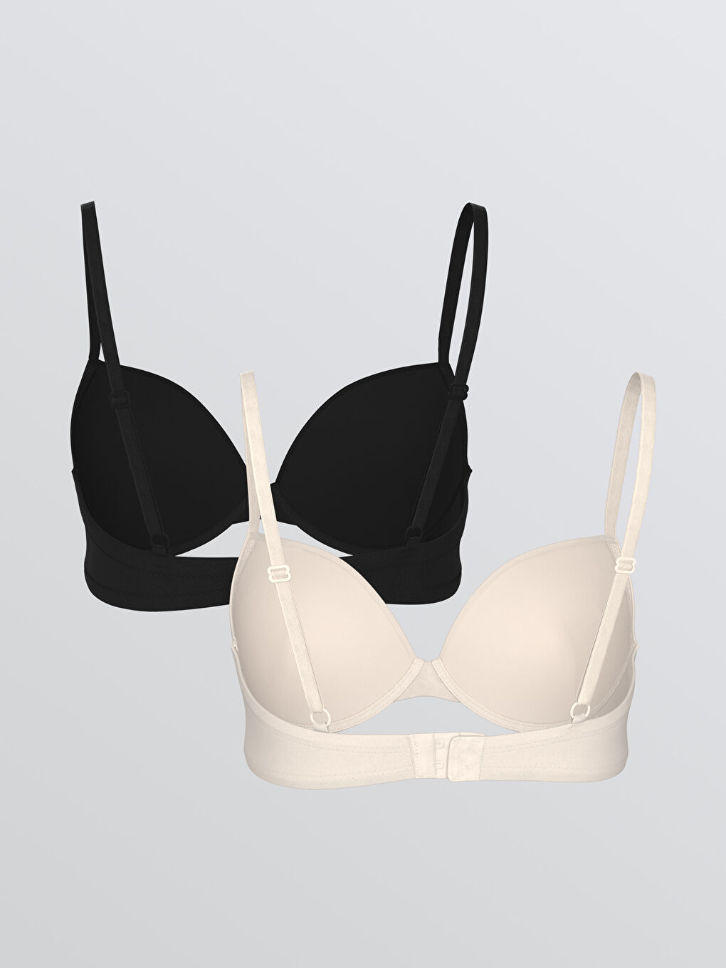 Дротовий бюстгальтер-футболка без підкладки, простий, 2 упаковки-1