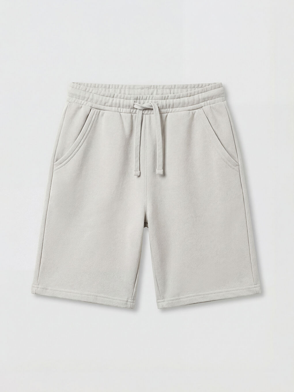 Bej Beli Lastikli Erkek Çocuk Şort