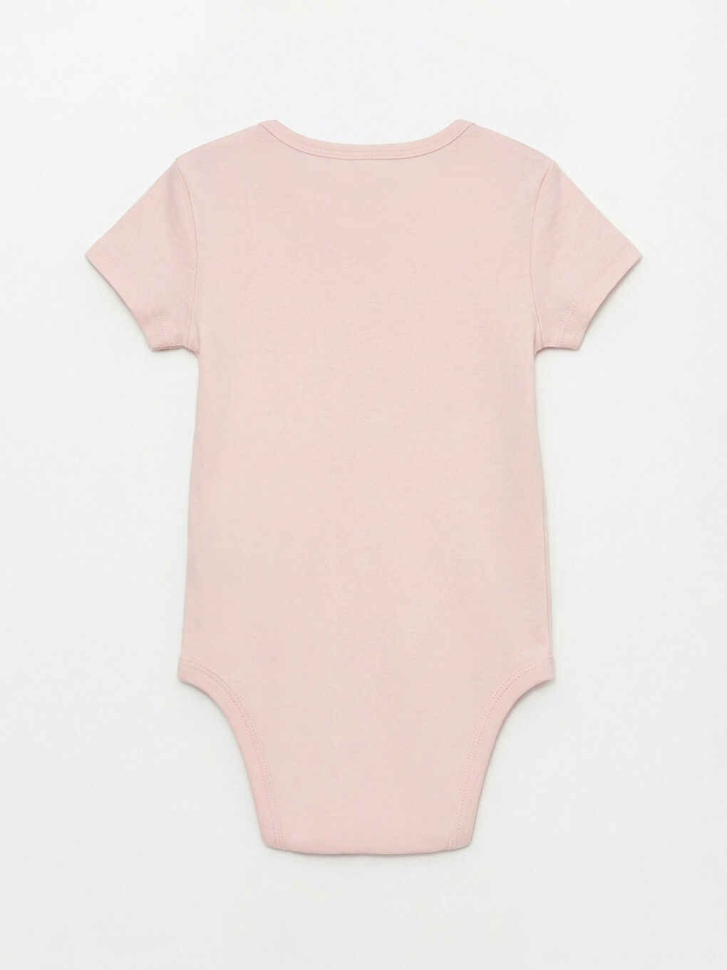 Ekru Bisiklet Yaka Kız Bebek Çıtçıtlı Body 2'li-4