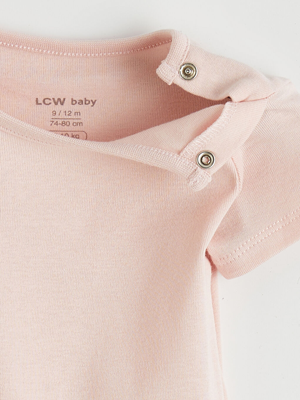 Two-piece snap-closure bodysuit set for baby girls with a crew neck.-6