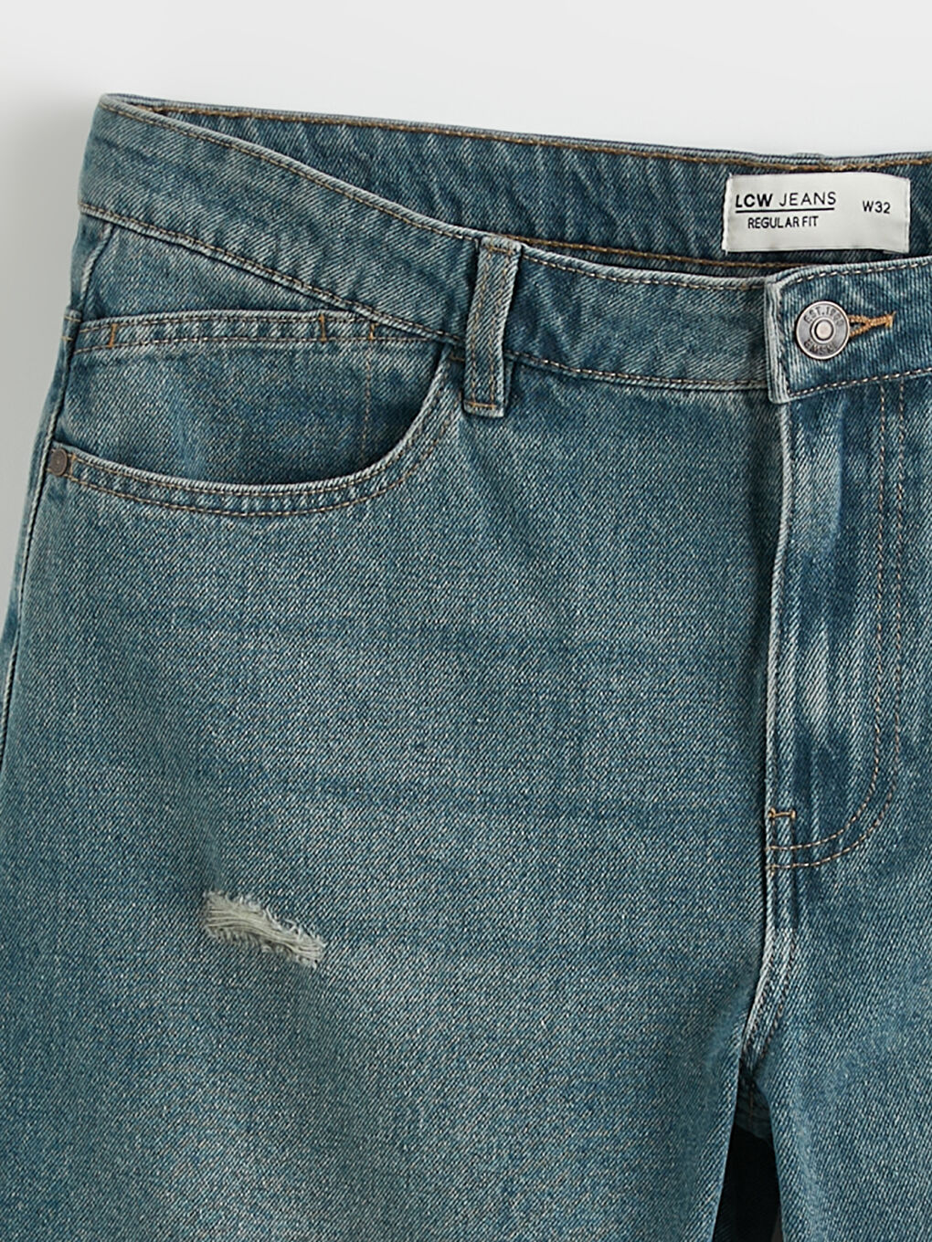 Regular Fit Men's Denim Shorts-6
