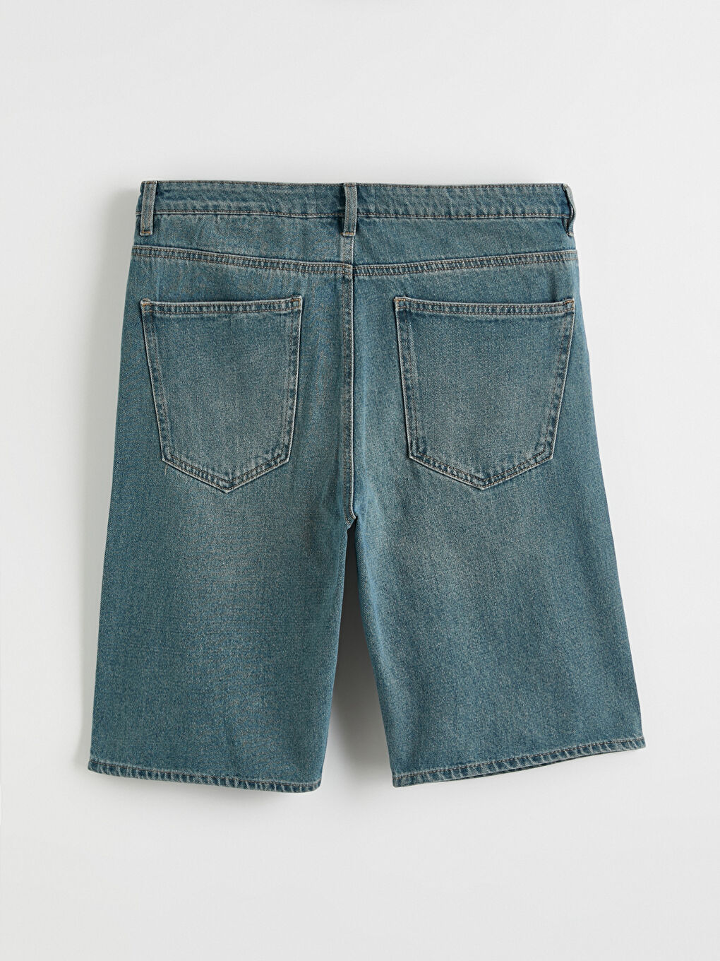 Regular Fit Men's Denim Shorts-7
