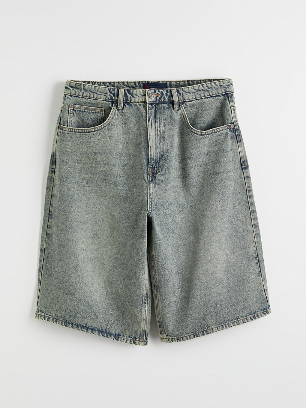 Man INDIGO Denim Shorts-4