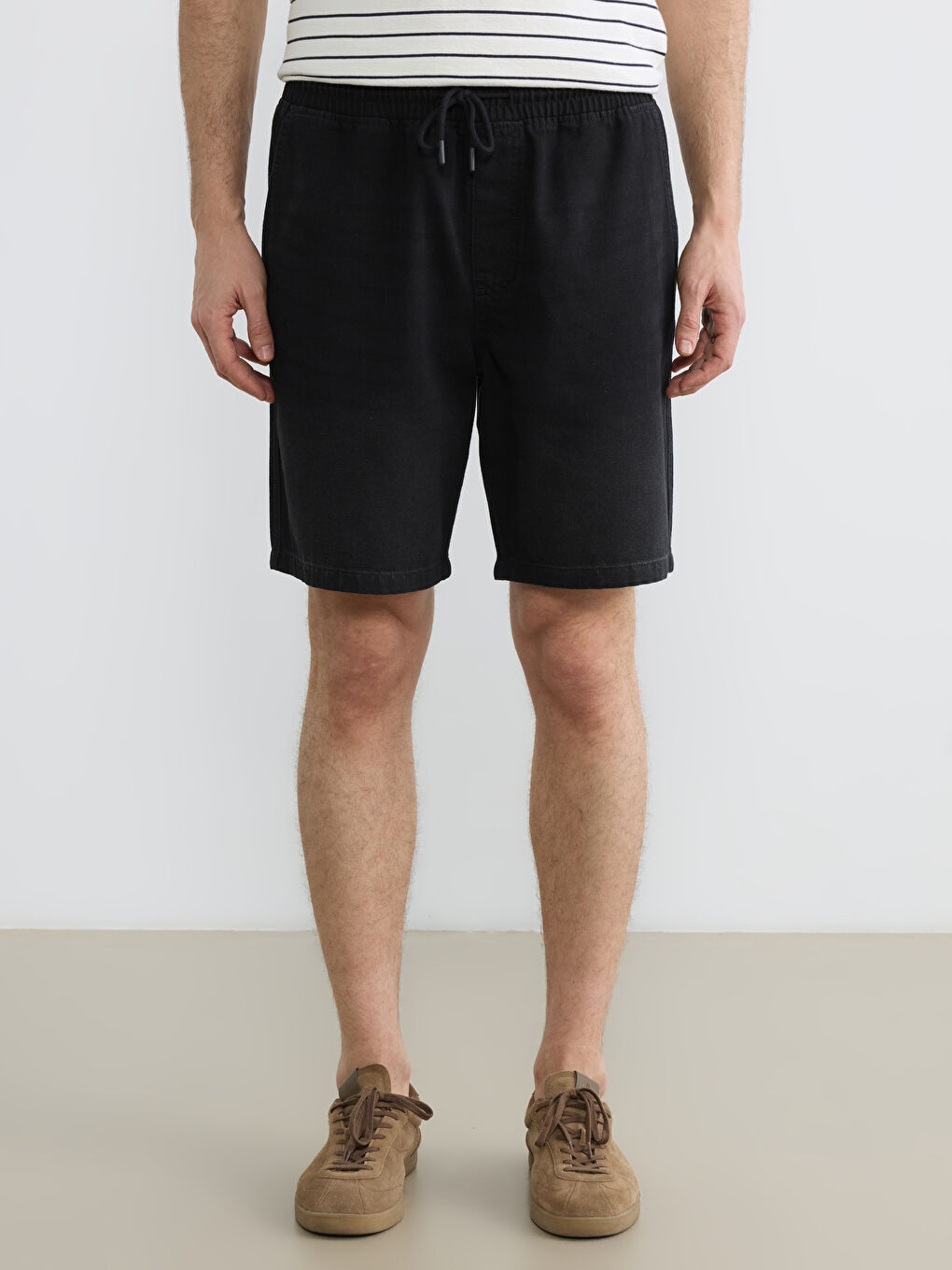 Man BLACK Denim Shorts-1