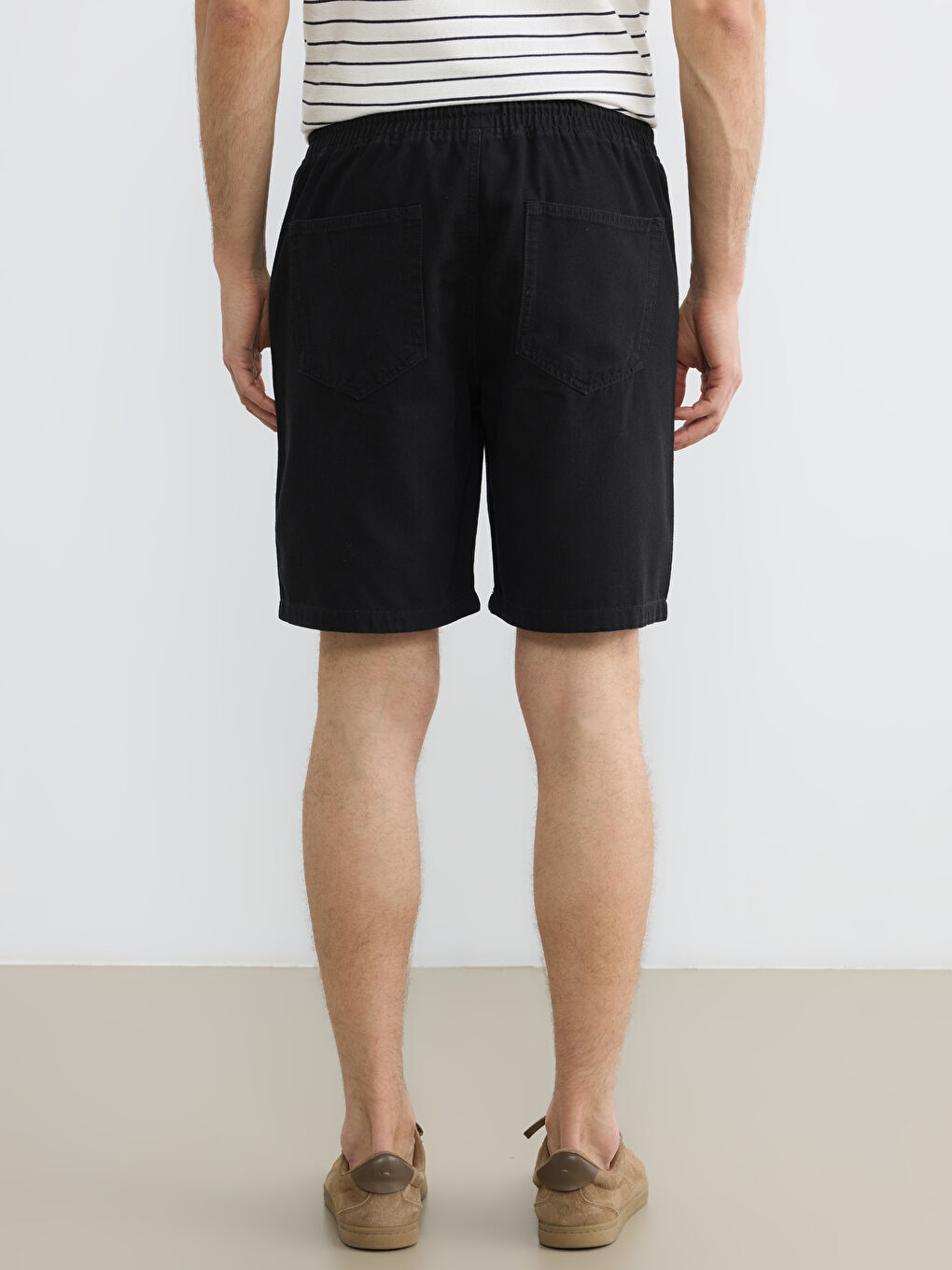 Man BLACK Denim Shorts-3
