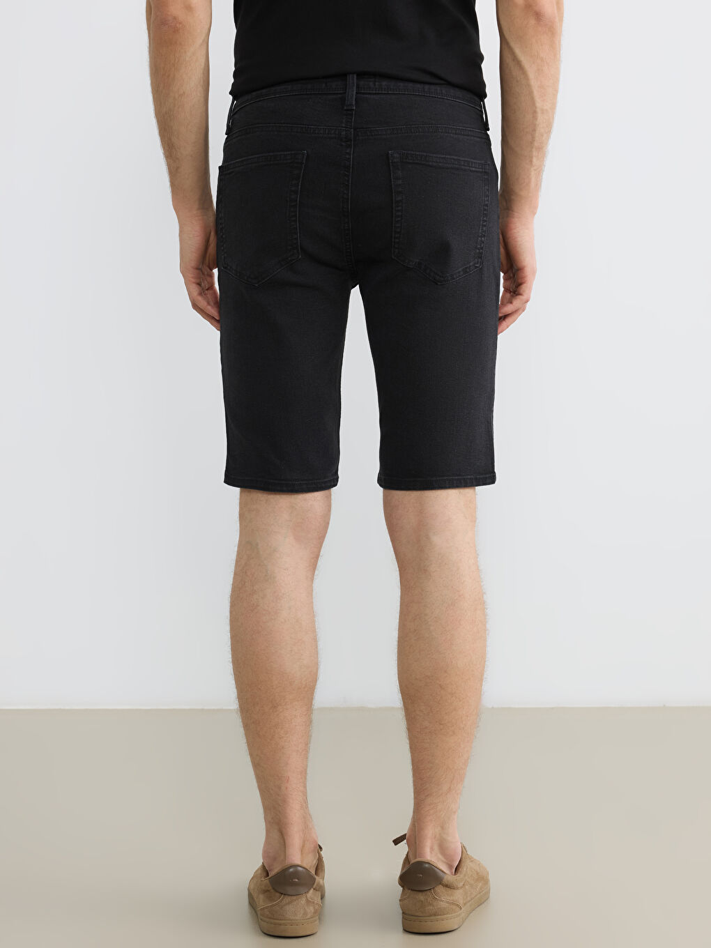 Slim Fit Men's Denim Shorts-3
