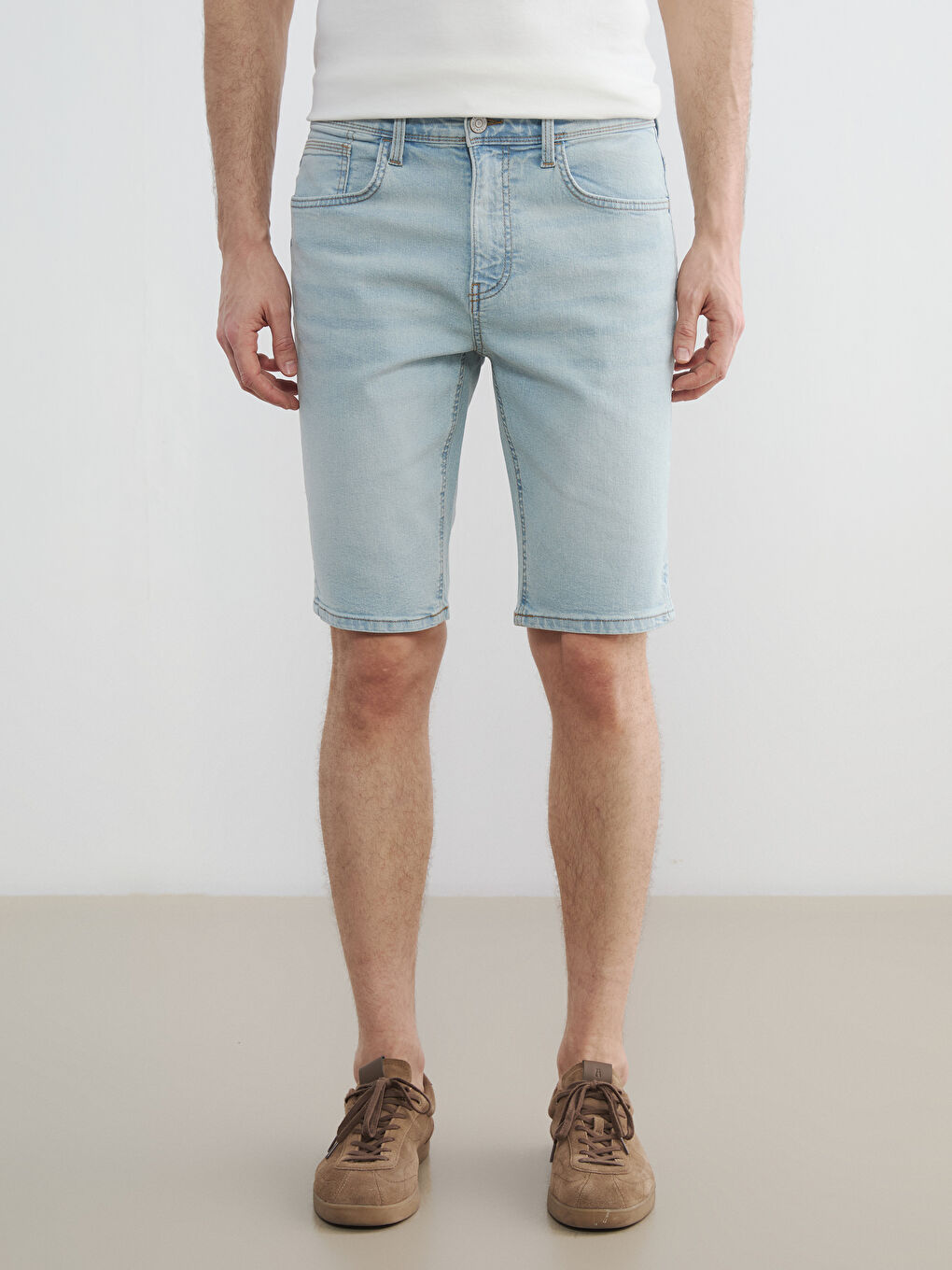 Man INDIGO Denim Shorts-1