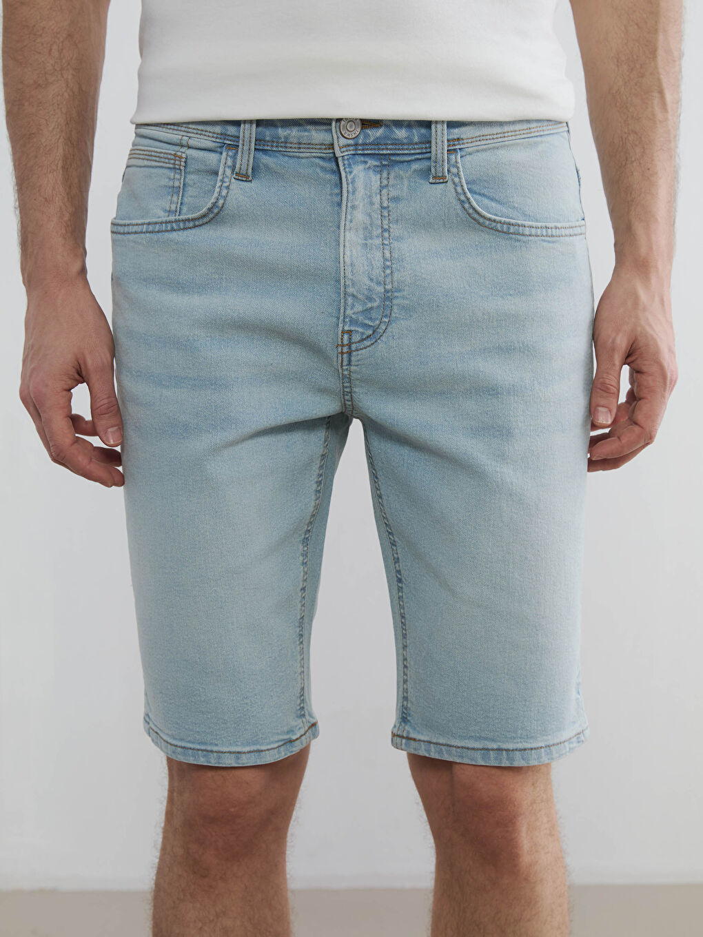 Man INDIGO Denim Shorts-2
