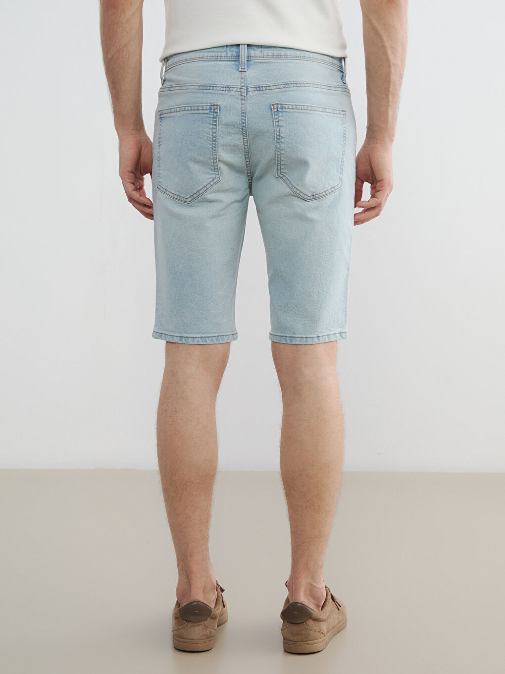Man INDIGO Denim Shorts-3