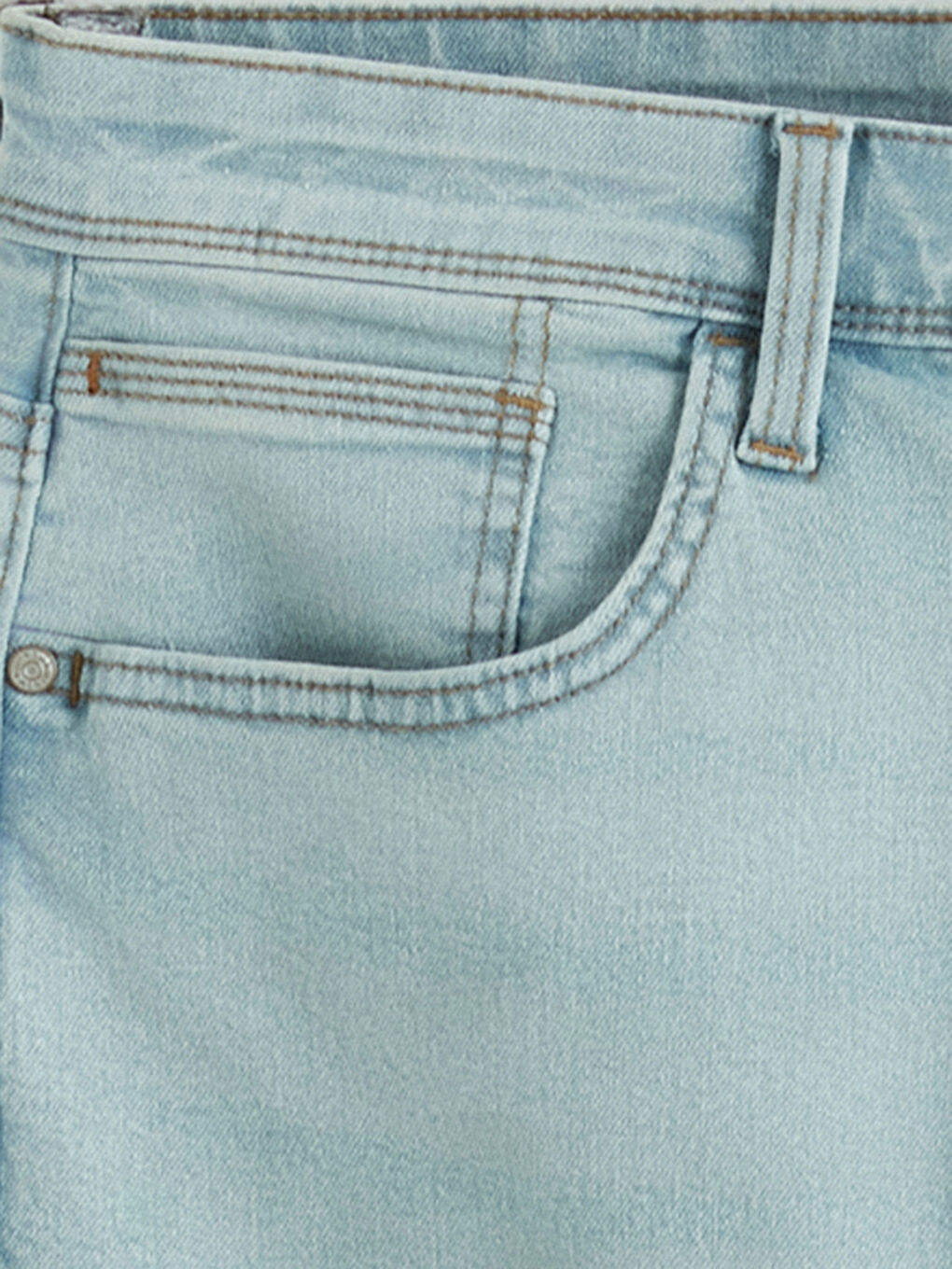 Man INDIGO Denim Shorts-6