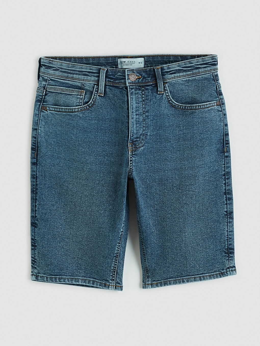 Man INDIGO Denim Shorts-3
