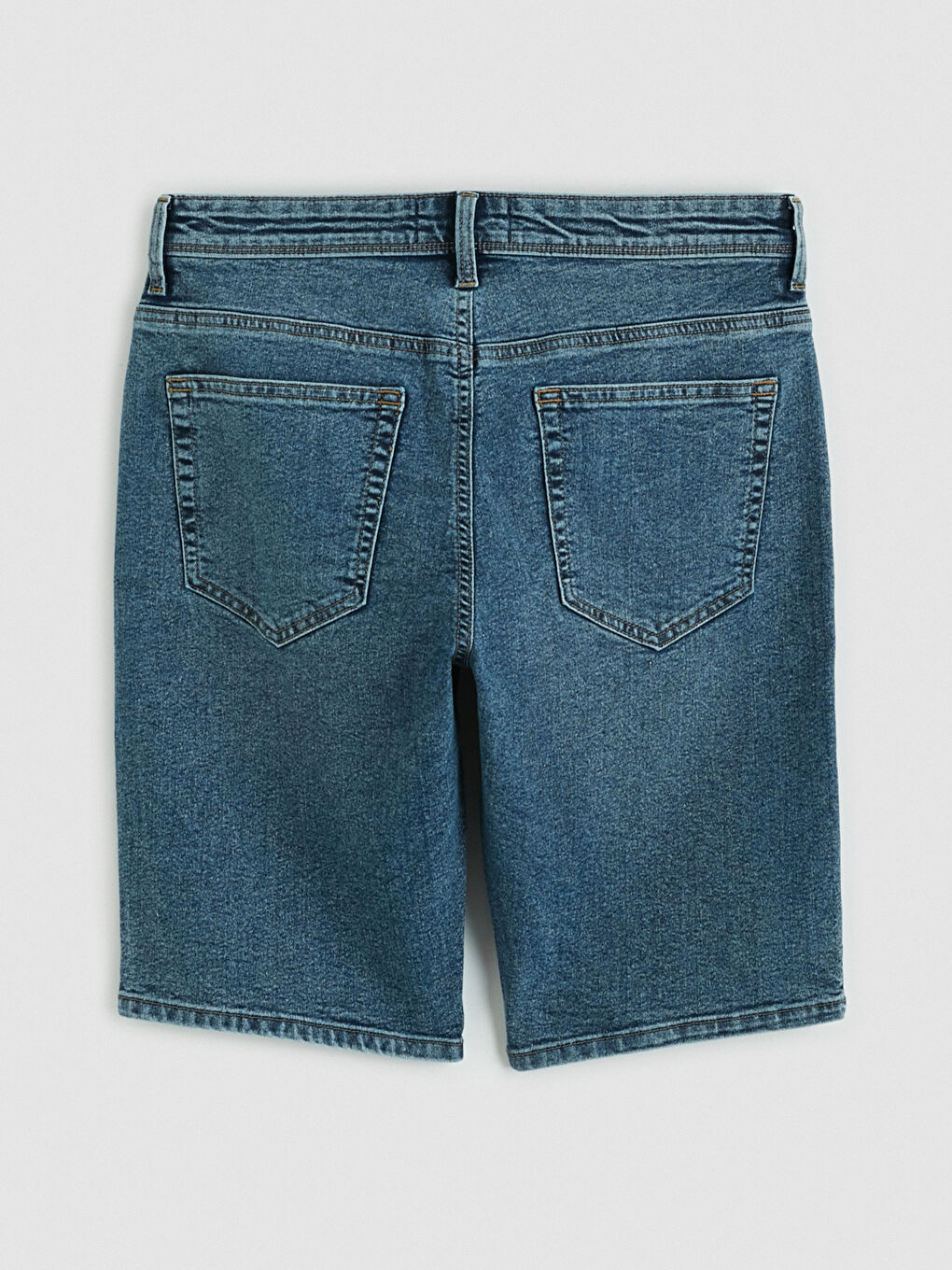 Man INDIGO Denim Shorts-4