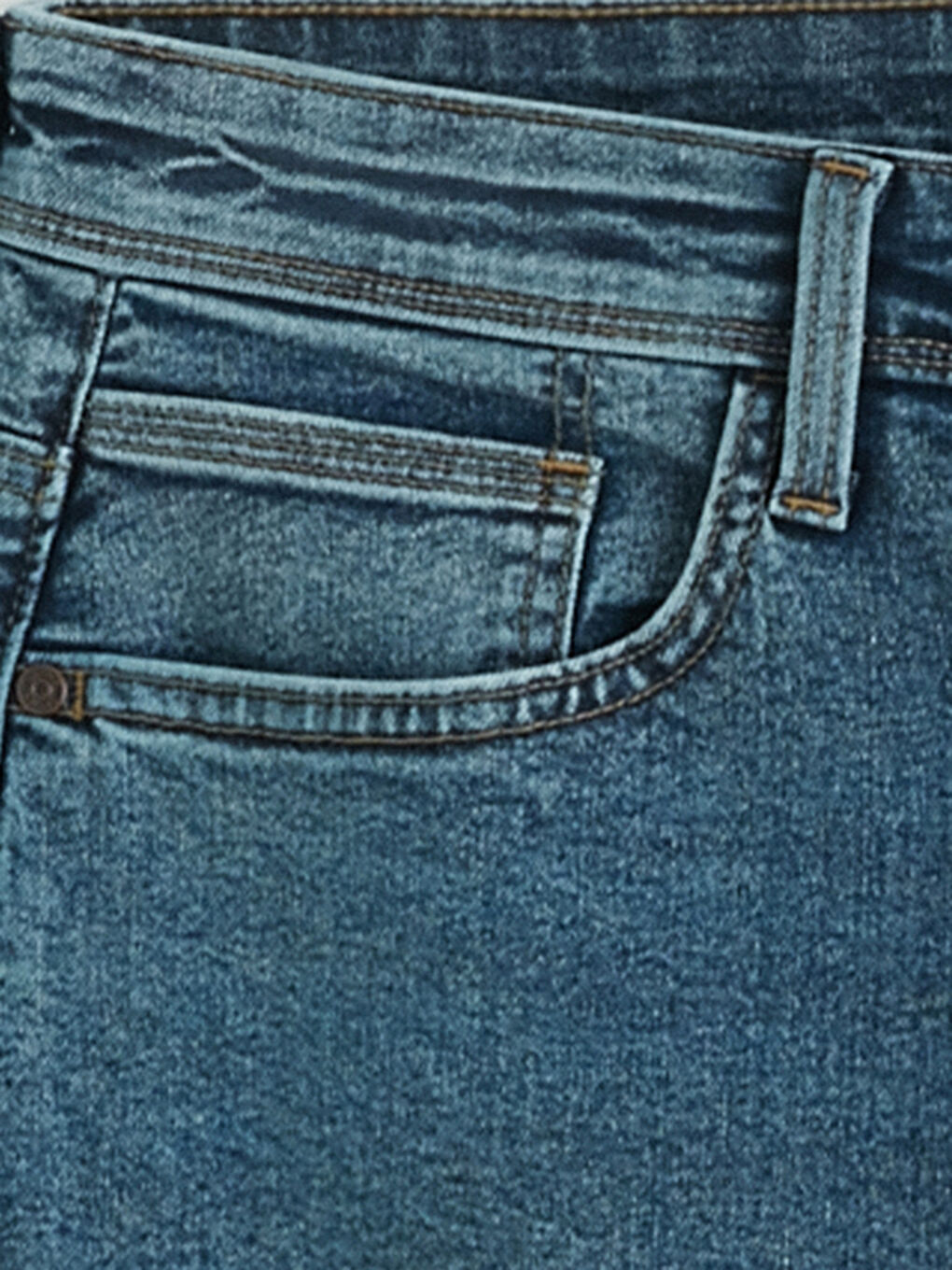 Man INDIGO Denim Shorts-5