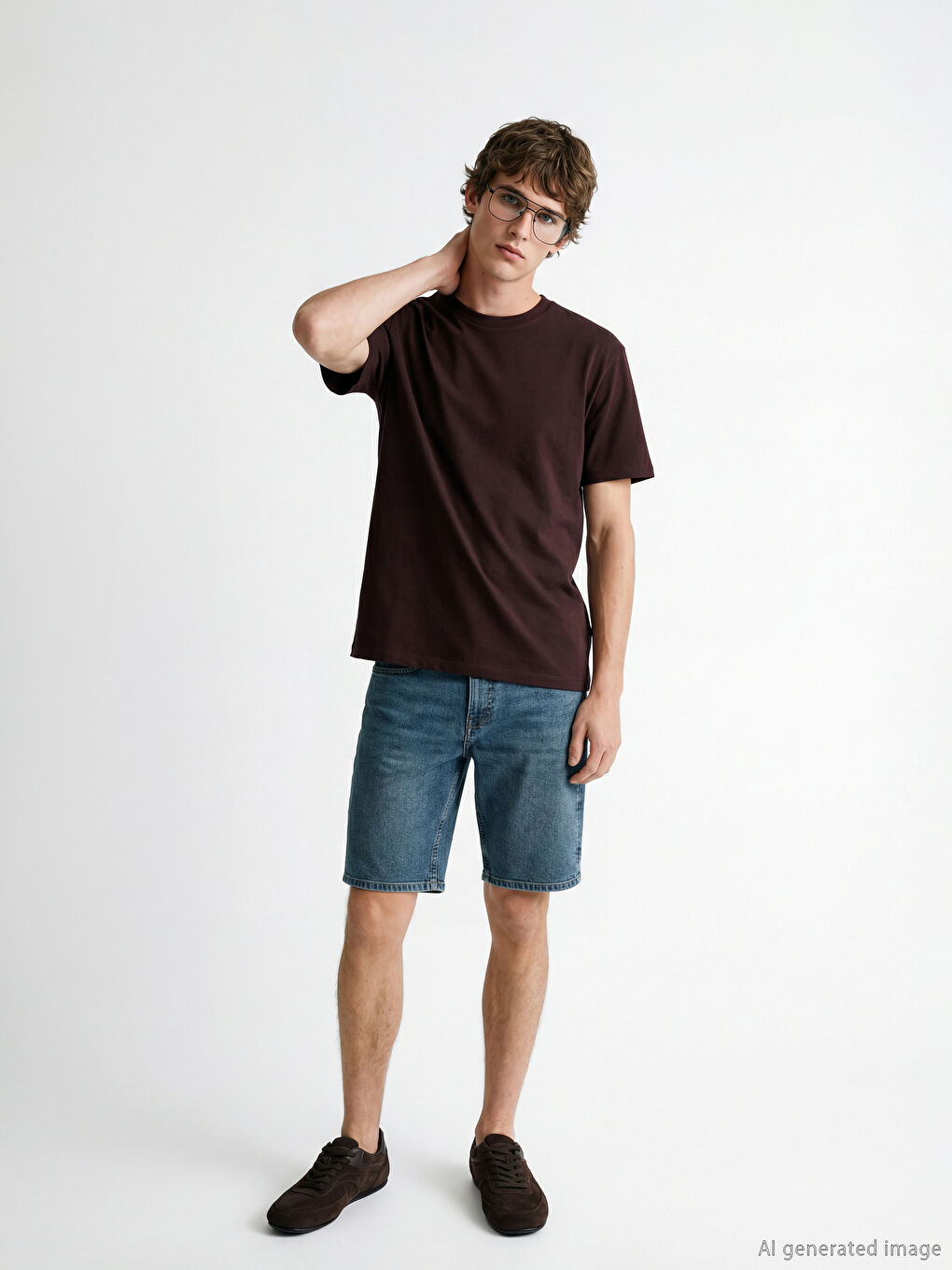 Man INDIGO Denim Shorts