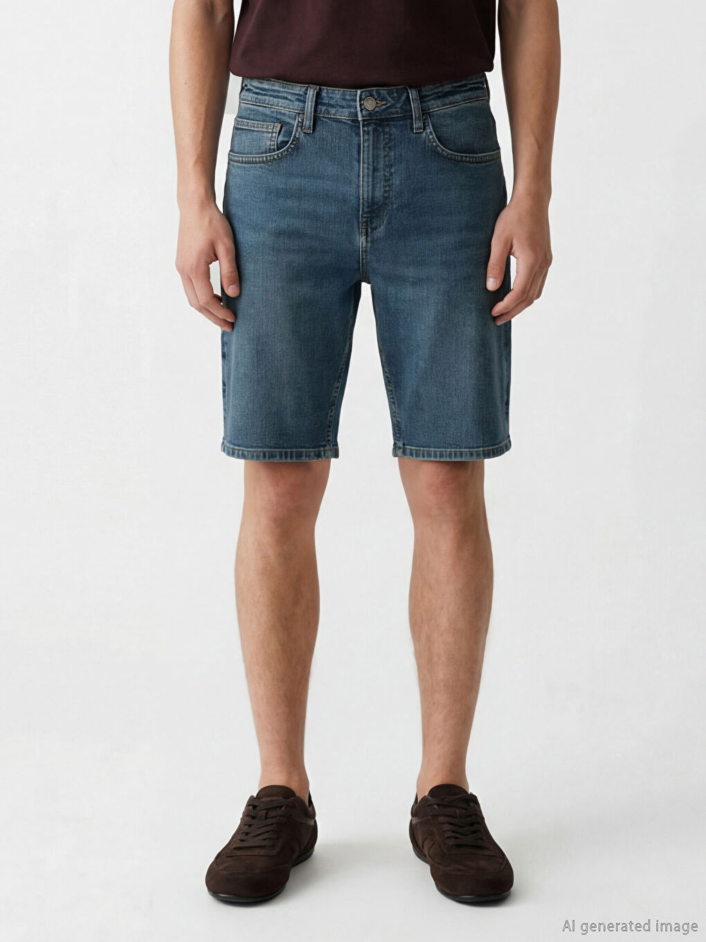 Man INDIGO Denim Shorts-1