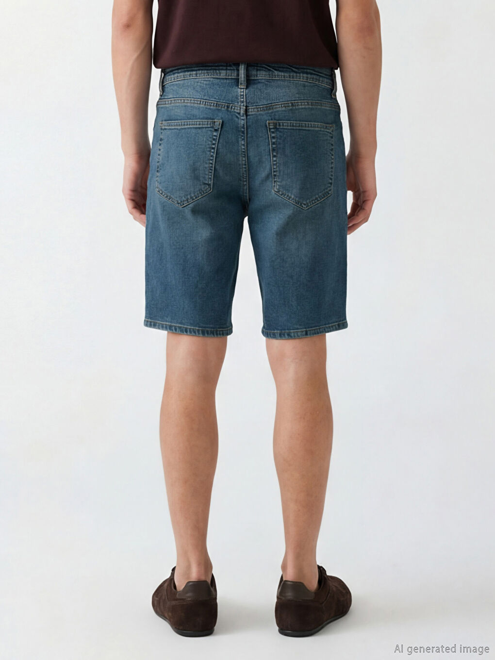 Man INDIGO Denim Shorts-2